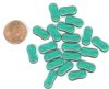 20 4x16mm Two Hole Spacer - Transparent Emerald